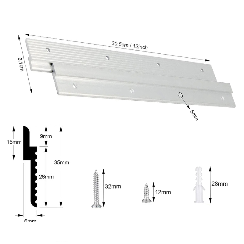 Woodworking Z Clips - 1 Pair French-Cleat Picture Hanger Z