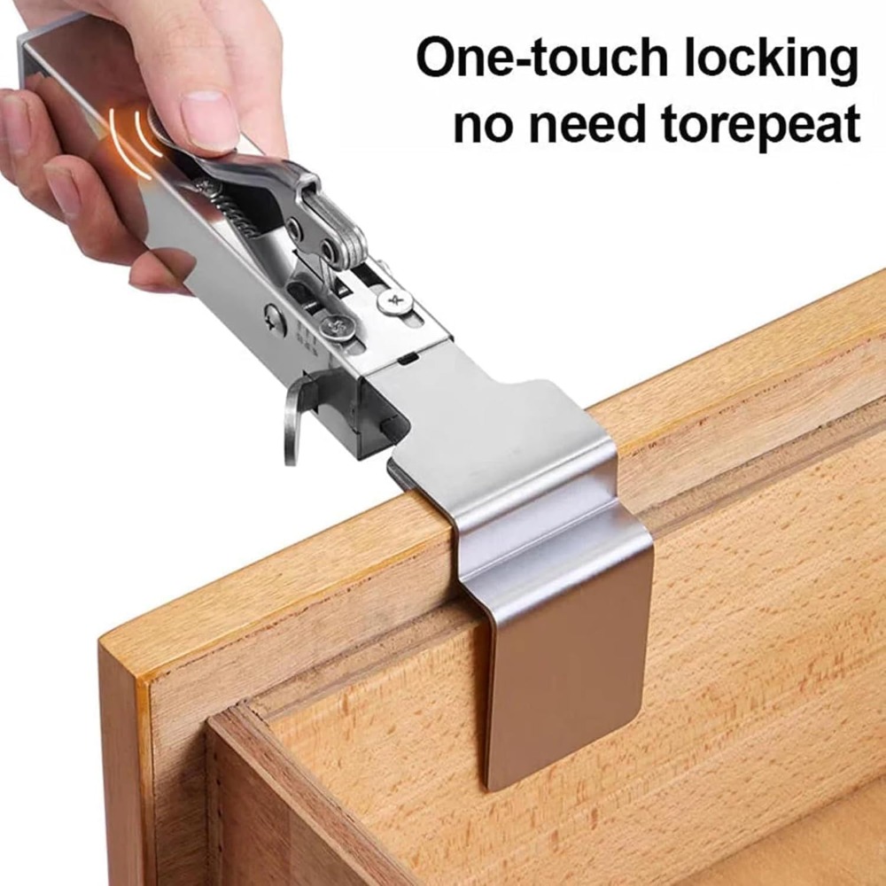 Woodworking Z Clips - Quick-Install Drawer Front Installation Clamps, Cabinet