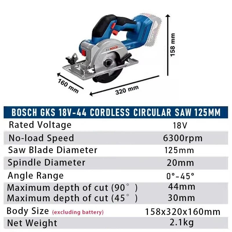 Bosch Cordless Circular Saw GK - Woodworking Saw recension och pris