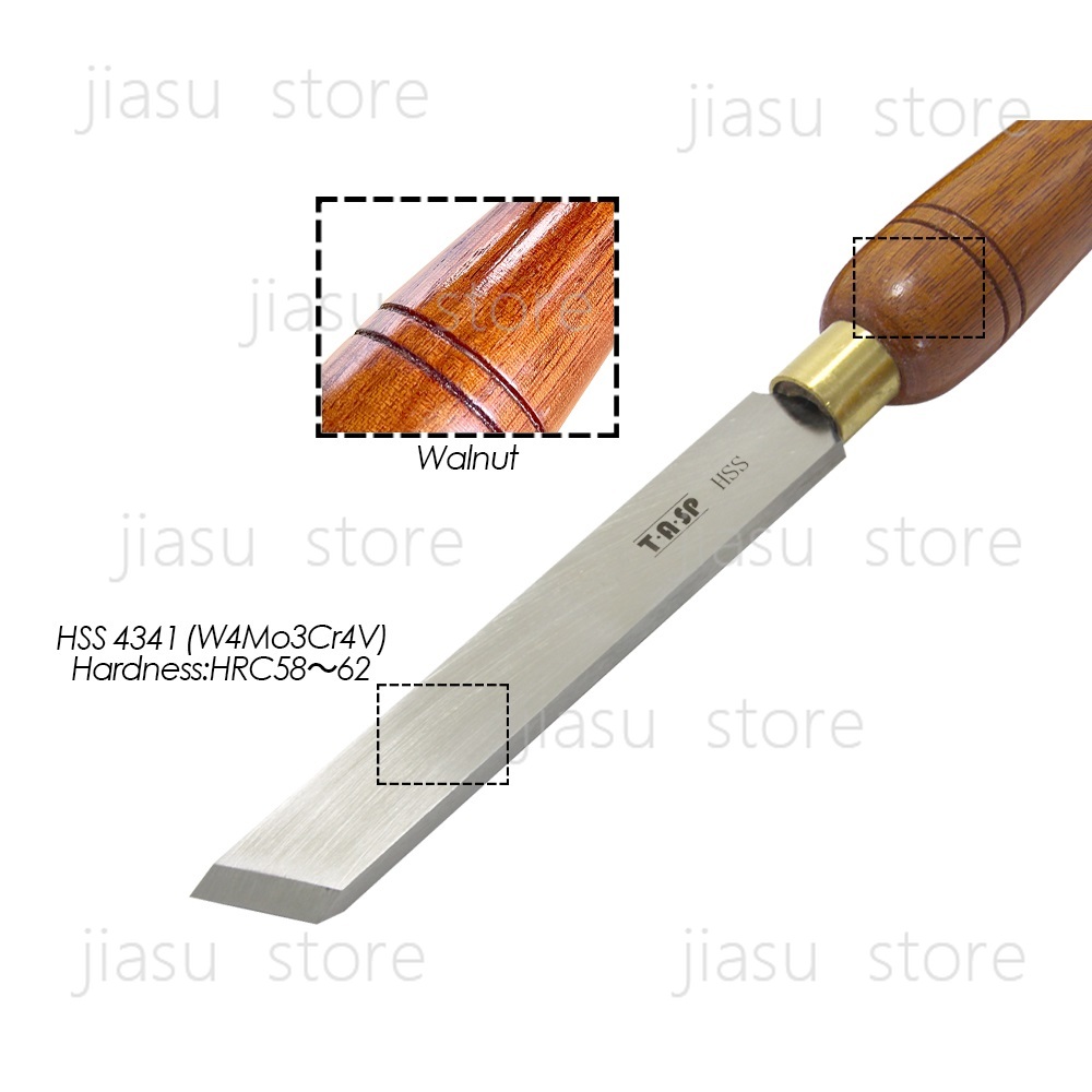 TASP HSS Wood Lathe Skew Chise - Skew Chisel Wood recension och pris