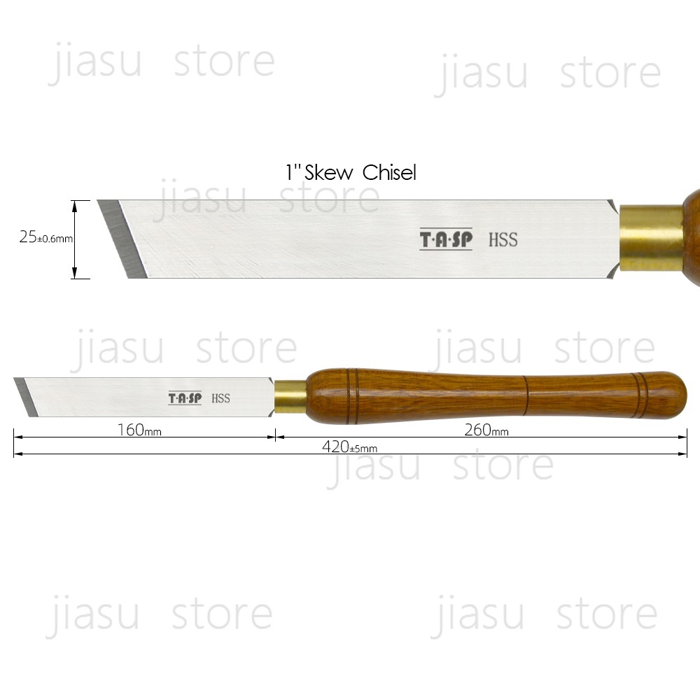 TASP HSS Wood Lathe Skew Chise - Skew Chisel Wood recension och pris