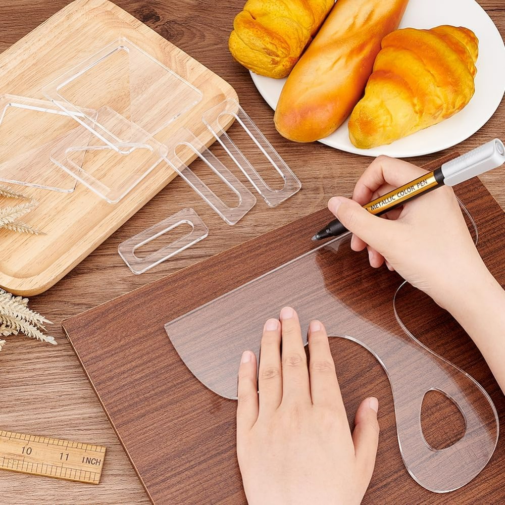 7Pcs Charcuterie Template Acry - Woodworking Essentials recension och pris