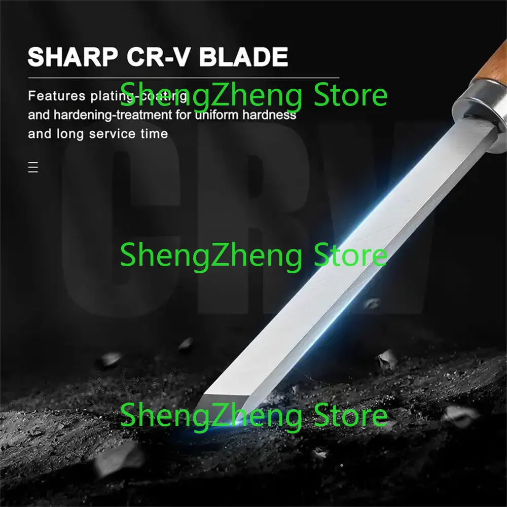 8Pcs Professional Wood Turning - Skew Chisel Wood recension och pris
