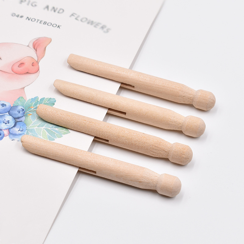 25pcs 11cm Wood Dolly Peg Wood - Woodworking Z Clips recension och pris