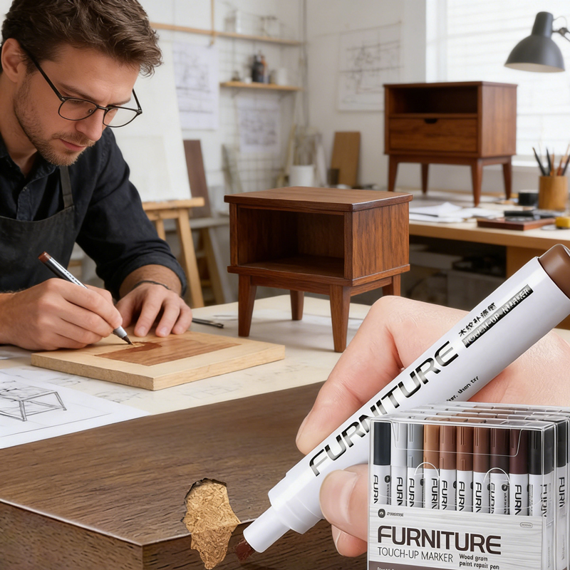 6-12Pcs Furniture Touch Up Mar - Woodworking Oil Finish recension och pris
