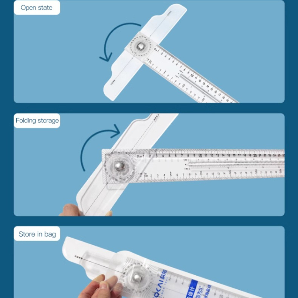 Dual-Sided T Square Ruler Clea - Woodworking Essentials recension och pris