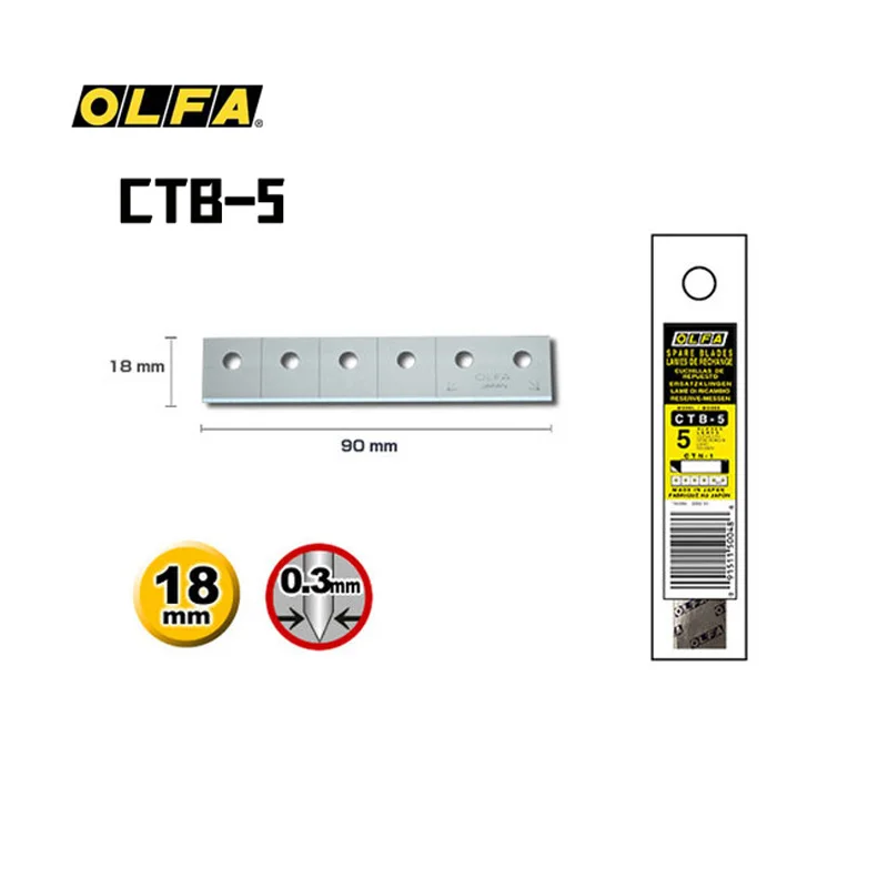 OLFA CTB-5 5pcs Carton Cutter  - Woodworking Japan recension och pris