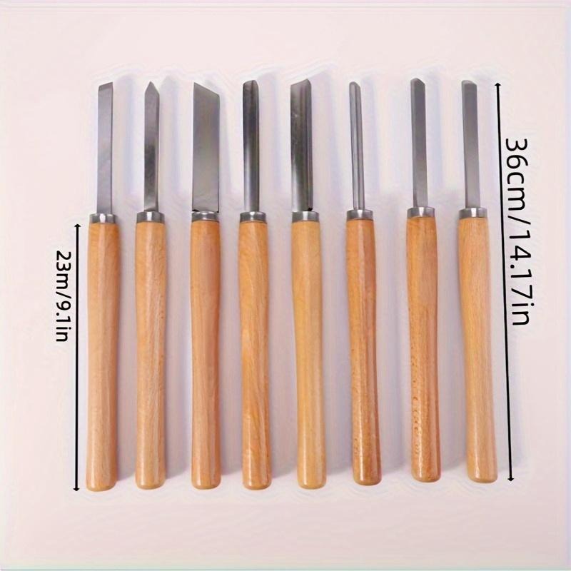 8Pcs Professional Wood Turning - Skew Chisel Wood recension och pris