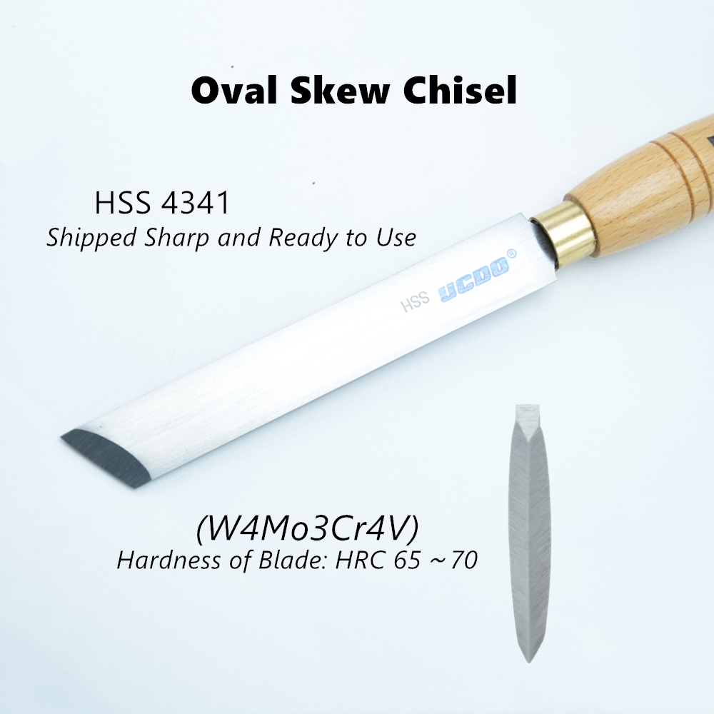 UCDO HSS 26mm Woodturning Big  - Skew Chisel Wood recension och pris
