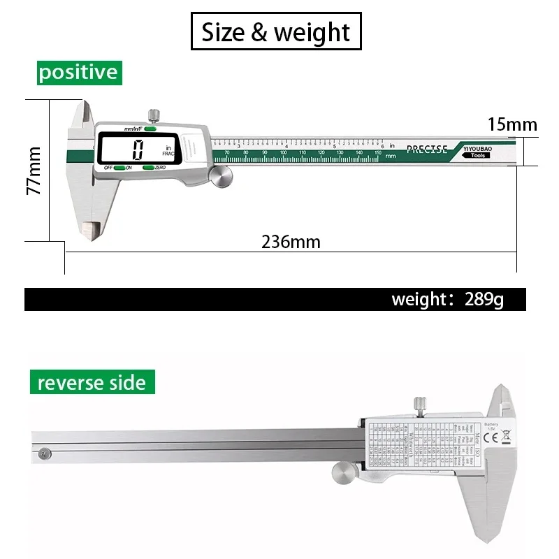 ET50 150mm Stainless Steel Cal - Woodworking Thicknesser recension och pris