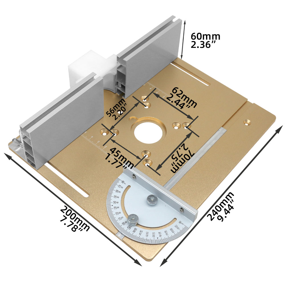 C8 Aluminum Router Table Inser - Woodworking Ai recension och pris