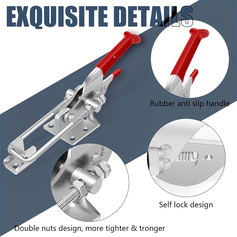 2Pcs Heavy-Duty Clamps Adjusta - Woodworking Quick Clamps recension och pris