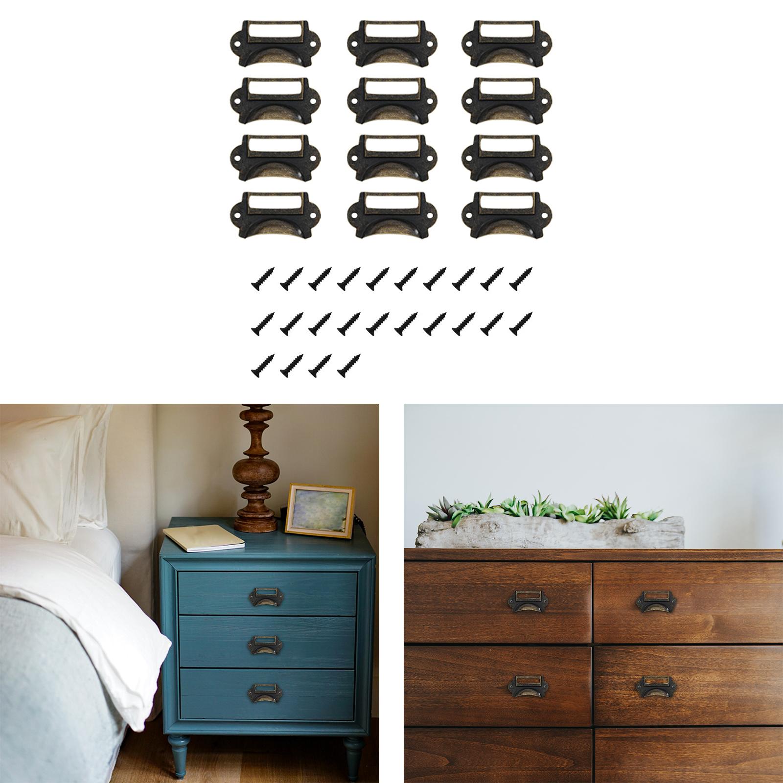 12Pcs Retro Style Drawer Pulls - Woodworking Names recension och pris