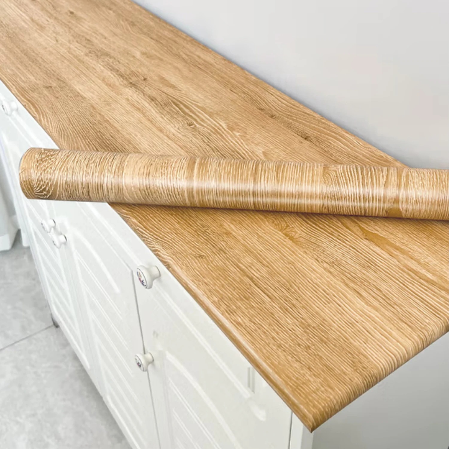 PVC Oil-proof Wood Grain Stick - Woodworking Oil Finish recension och pris
